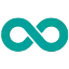 Accès illimité aux ressources IA même après la fin de la formation Icône turquoise représentant un symbole d'infini, illustrant l'accès illimité aux ressources en IA même après la fin de la formation avec Digitalchimist.